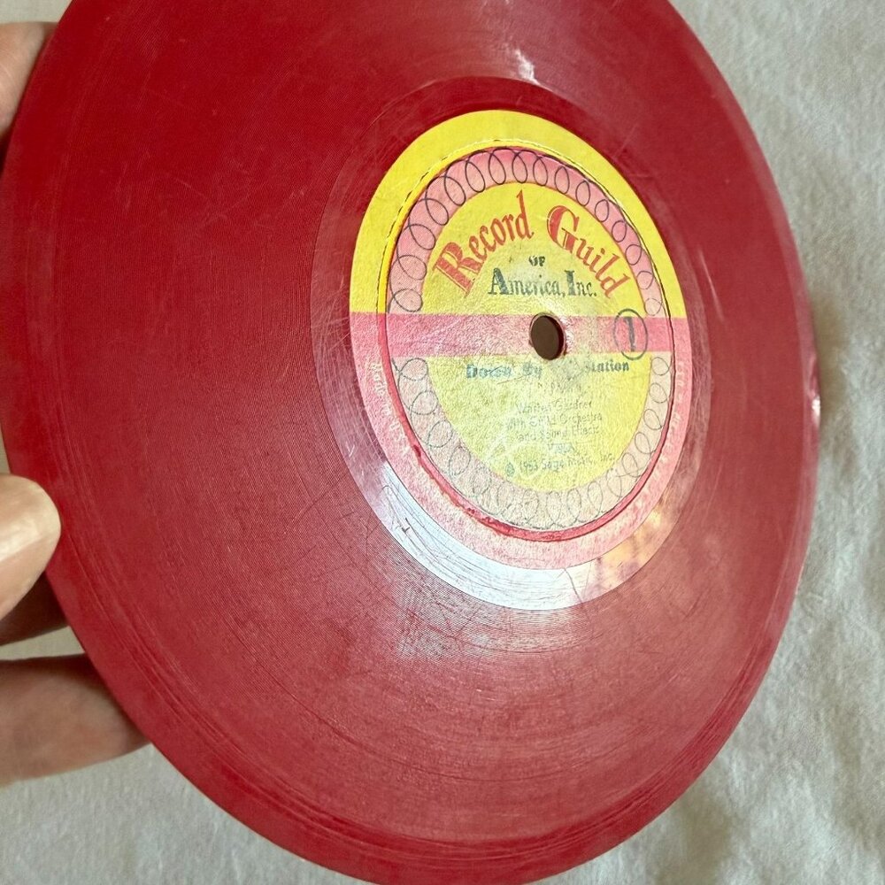 Vintage 1953 Down By The Station Record Guild Red 6.5in 78RPM Warren Gardner - Picture 6 of 10